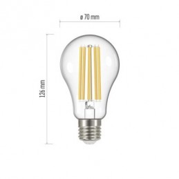 LED FLM A70 17W(150W) 2452lm E27 WW