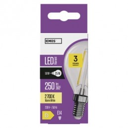 LED FLM MINI GL 1,8W(25W) 250lm E14 WW