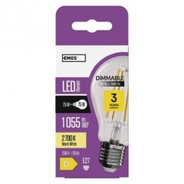 LED FLM A60 DIM 7,5W(75W) 1055 lm E27 WW