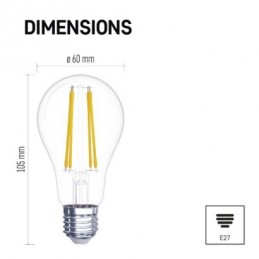 LED FLM A60 5,9W(60W) 806lm E27 NW