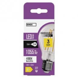 LED FLM A60 DIM 7,5W(75W) 1055 lm E27 NW