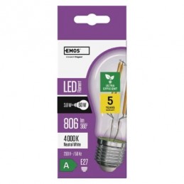 LED FLM A60 3,8W(60W) 806lm E27 NW A CLASS