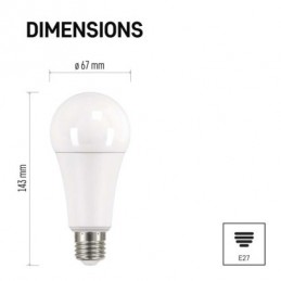 LED CLS A67 17W(120W) 1900lm E27 NW