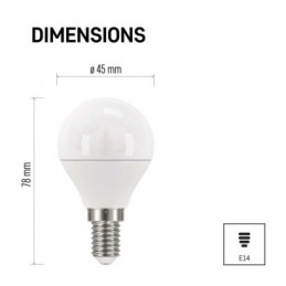 LED CLS MINI GL 5W(40W) 470lm E14 WW 3PC