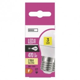 LED CLS MINI GL 5W(40W) 470lm E27 WW