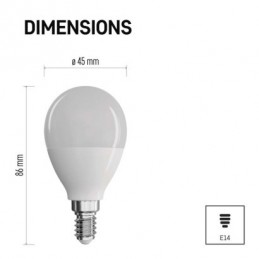 LED CLS MINI GL 7,3W(60W) 806lm E14 NW