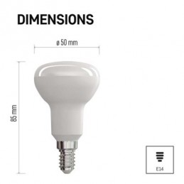 LED CLS R50 4W(39W) 450lm E14 WW