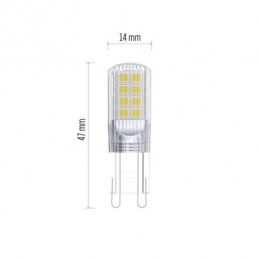 LED CLS JC 2,5W(32W) 350lm G9 WW