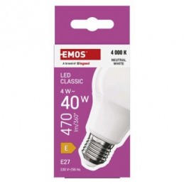 LED CLS A60 4W(40W) 470lm E27 NW