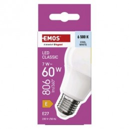 LED CLS A60 7W(60W) 806lm E27 CW