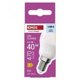 LED CLS MINI GLOBE 4,2W(40W) 470lm E14 CW