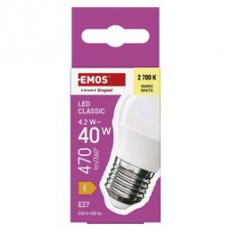 LED CLS MINI GLOBE 4,2W(40W) 470lm E27 WW