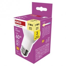 LED CLS R63 7W(60W) 806lm E27 WW