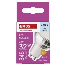 LED CLS MR16 3W(32W) 345lm GU10 CW