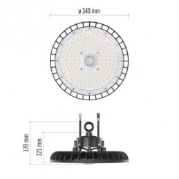 LED HIGHBAY ASTER 200 W 34000LM 90° NW