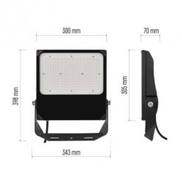 LED REFLEKTOR ASIMO 200W 22000LM NW ASYMMETRIC