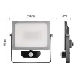 LED REFLEKTOR ILIO 51W 4600LM PIR IP44 NW