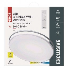 LED SVÍTIDLO ALVI PŘ.K 36W 2880LM STM. CCT+OVLADAČ