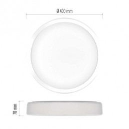 LED SVÍTIDLO ILVI PŘ.K 30W 1800LM STM. CCT+OVLADAČ