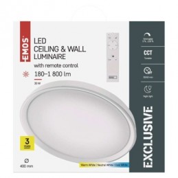 LED SVÍTIDLO ILVI PŘ.K 30W 1800LM STM. CCT+OVLADAČ