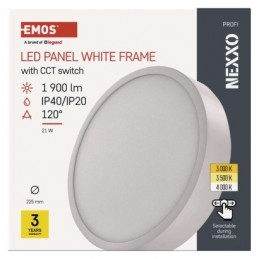 LED SVÍTIDLO NEXXO PŘ.KR 21W 1900LM IP40 CCT B