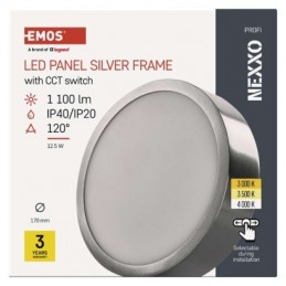 LED SVÍTIDLO NEXXO PŘ.KR 12,5W 1100LM IP40 CCT S