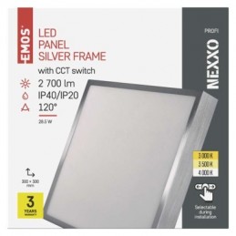 LED SVÍTIDLO NEXXO PŘ.ČTV 28,5W 2700LM IP40 CCT S