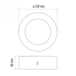 LED SVÍTIDLO PROFI PŘ.KR 6W 450LM IP20 NW S