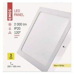 LED SVÍTIDLO PROFI PŘ.ČTV 24W 2000LM IP20 WW B