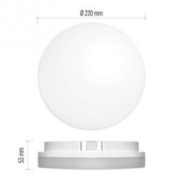 LED SVÍTIDLO TORI PŘ.KR 15W 1500LM IP54 WW B