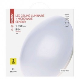 LED SVÍTIDLO CORI MW PŘ.K 18W 1530LM IP44 NW