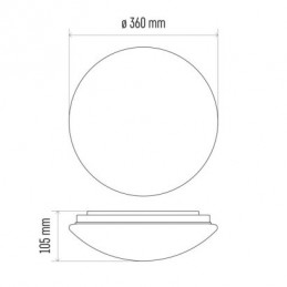 LED SVÍTIDLO CORI MW PŘ.K 18W 1530LM IP44 NW