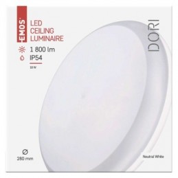 LED SVÍTIDLO DORI PŘ.K 18W 1800LM IP54 NW