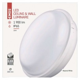 LED SVÍTIDLO QARI KR.  BÍLÁ 20W 1900LM IP65 NW