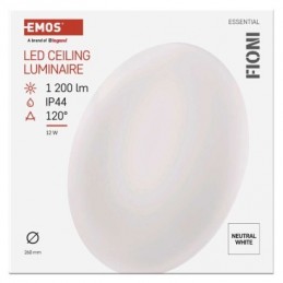 LED SVÍTIDLO FIONI PŘ.KR 12W 1200LM IP44 NW