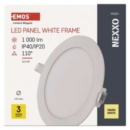 LED SVÍTIDLO NEXXO VES.KR 12,5W 1000LM IP40 WW B