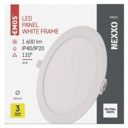 LED SVÍTIDLO NEXXO VES.KR 18W 1600LM IP40 NW B