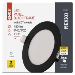 LED SVÍTIDLO NEXXO VES.KR 7W 480LM IP40 CCT Č