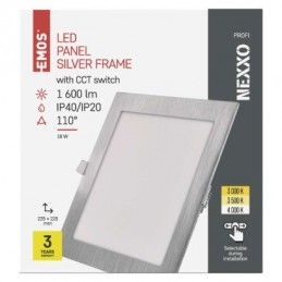 LED SVÍTIDLO NEXXO VES.ČT 18W 1600LM IP40 CCT S