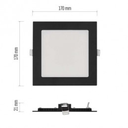 LED SVÍTIDLO NEXXO VES.ČT 12,5W 1050LM IP40 CCT Č