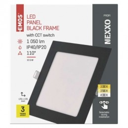 LED SVÍTIDLO NEXXO VES.ČT 12,5W 1050LM IP40 CCT Č