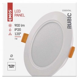 LED SVÍTIDLO RUBIC VES.KR 9W 900LM IP20 NW B