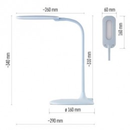 LED STOLNÍ LAMPA STELLA MODRÁ