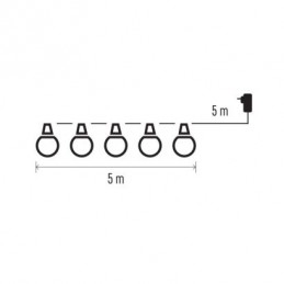 50LED 10PARTY BULB WW IP44 CL