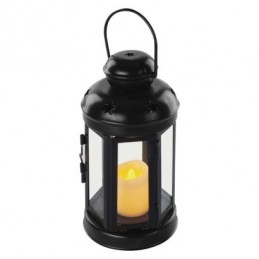 BLACK LANTER 1LED CANDLE VNT