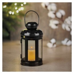 BLACK LANTER 1LED CANDLE VNT