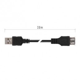 USB 2.0 A/M-A/F 2M