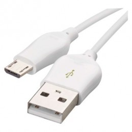 USB 2.0 A/M-MICRO B/M 1M BÍLÁ