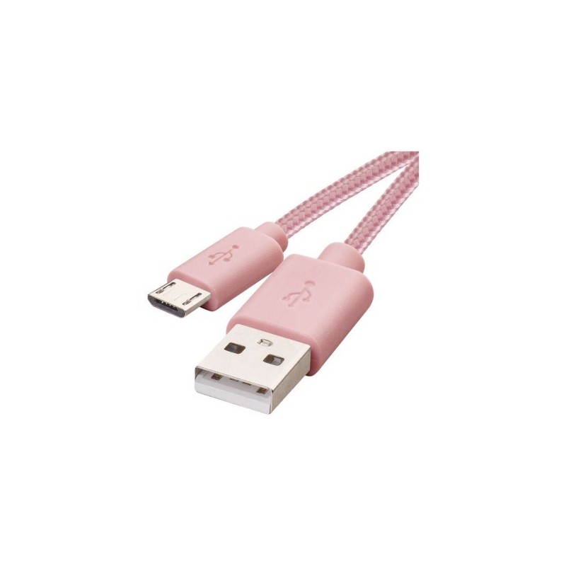 USB 2.0 A/M-MICRO B/M 1M RUŽ.