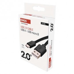 USB 2.0 A/M-MICRO B/M 2M ČERNÁ